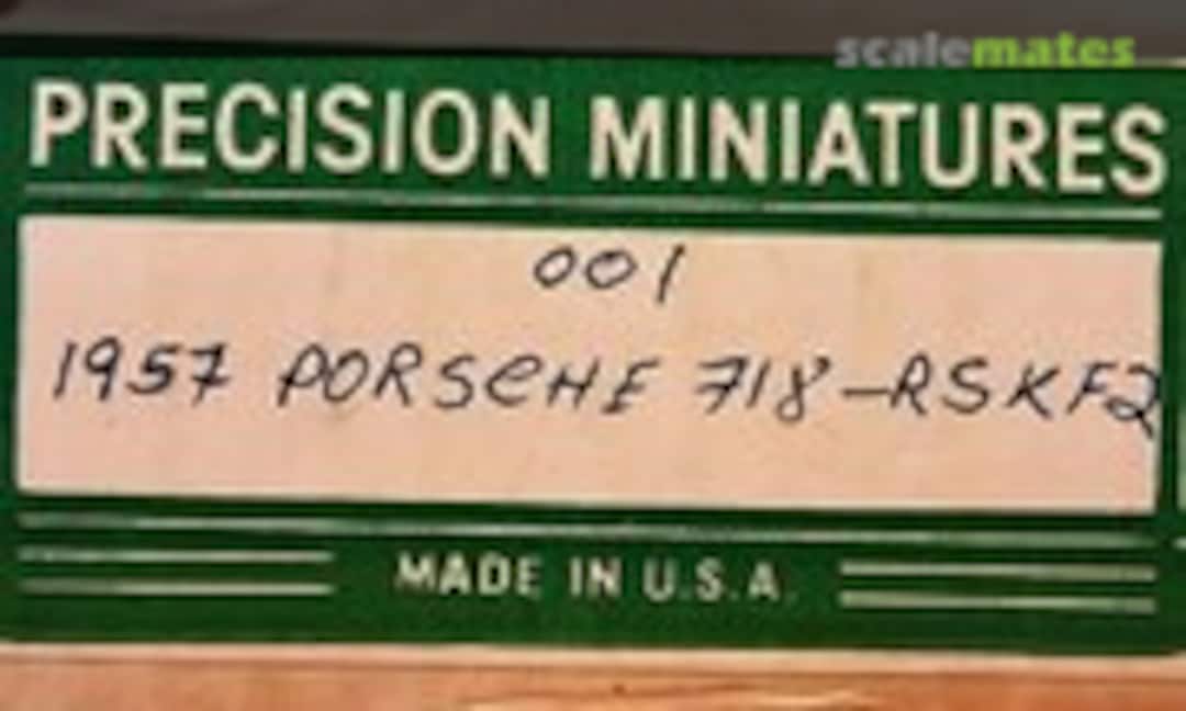 Porsche 718 RSK F2 (Precision Miniatures PM001)