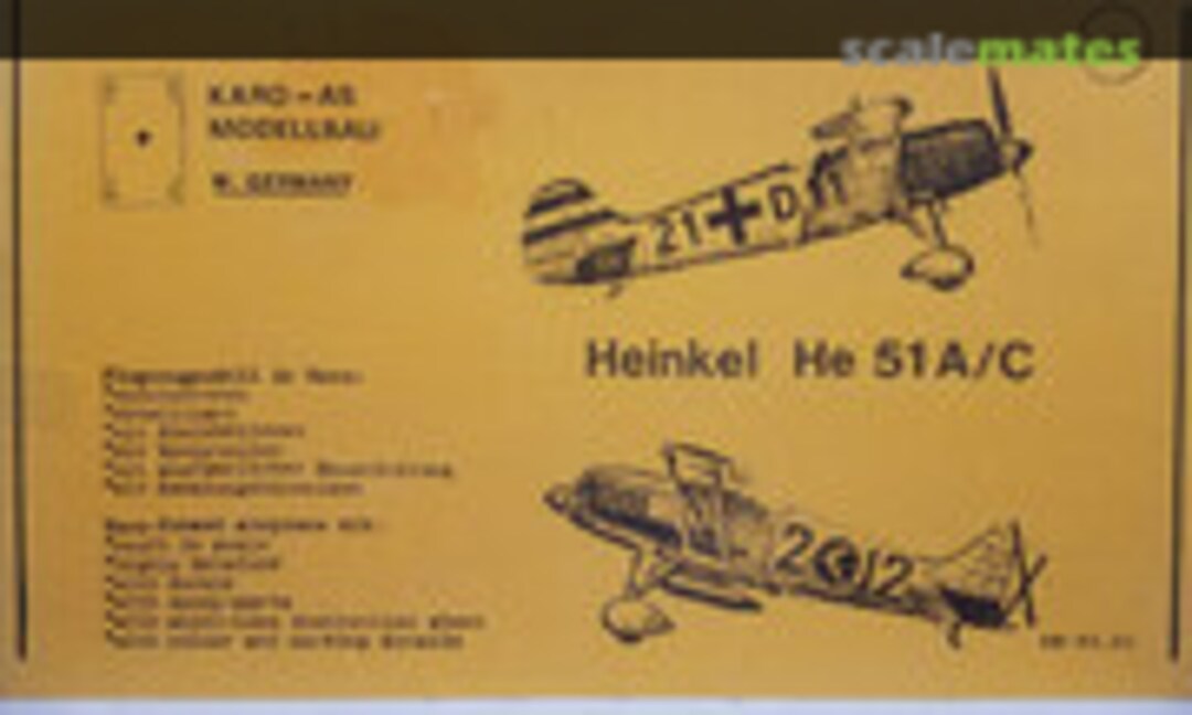 1:48 Heinkel He 51 A/C (Karo As AM-48.07)