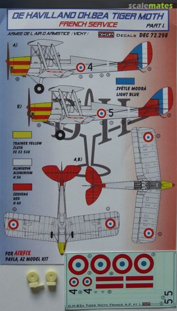 Boxart De Havilland DH.82A Tiger Moth DEC72298 Kora Models Boxart De Havilland DH.82A Tiger Moth DEC72298 Kora Models