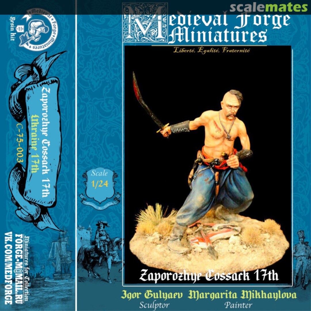 Boxart Zaporozhye Cossack C-75-003 Medieval Forge Miniatures