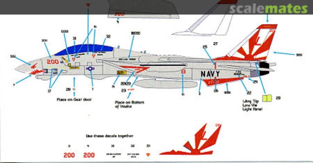 Boxart F-14A Tomcat 144-102 Starfighter Decals Boxart F-14A Tomcat 144-102 Starfighter Decals