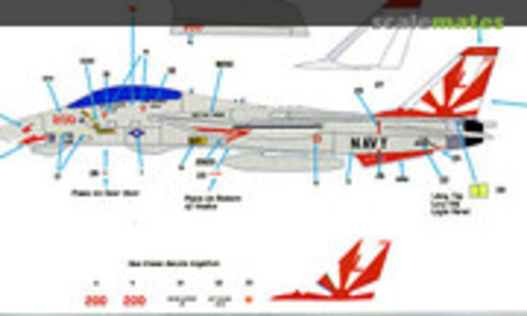 1:144 F-14A Tomcat (Starfighter Decals 144-102) 144-102