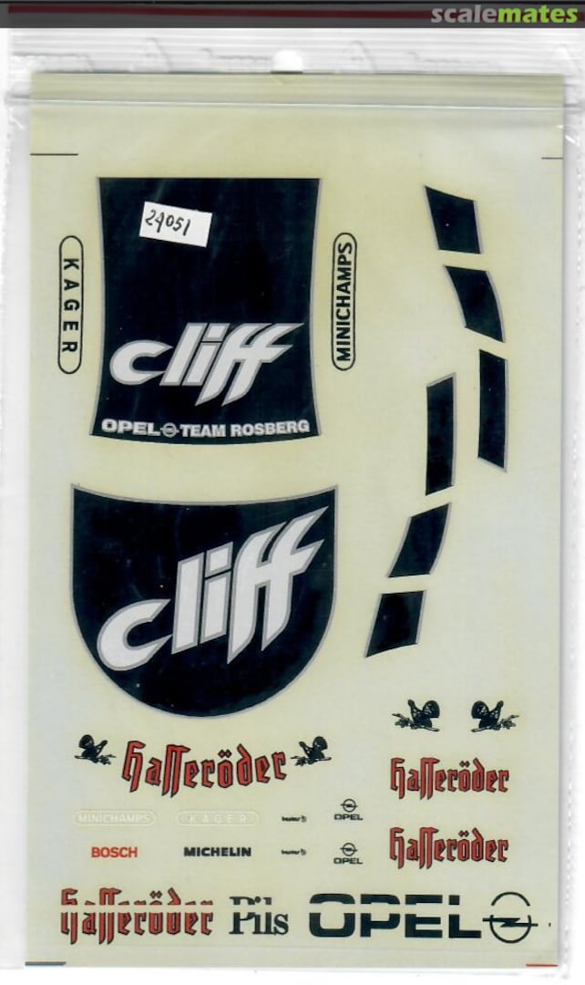 Boxart OPEL CALIBRA , TEAM ROSBERG, CLIFF HASSEROEDER, ITC 1996 24-051 DMC Decals Boxart OPEL CALIBRA , TEAM ROSBERG, CLIFF HASSEROEDER, ITC 1996 24-051 DMC Decals