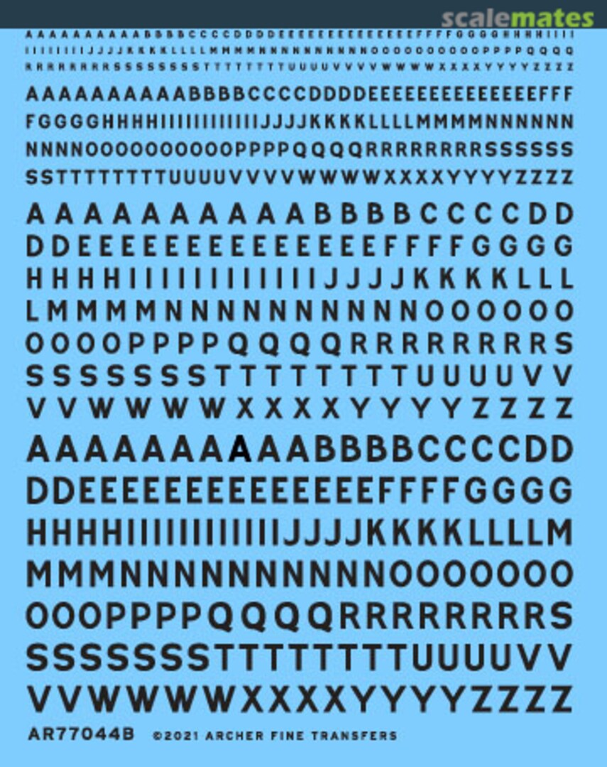 Boxart Generic lettering commonly found on British vehicles (black) Various scales AR77044B Archer Boxart Generic lettering commonly found on British vehicles (black) Various scales AR77044B Archer