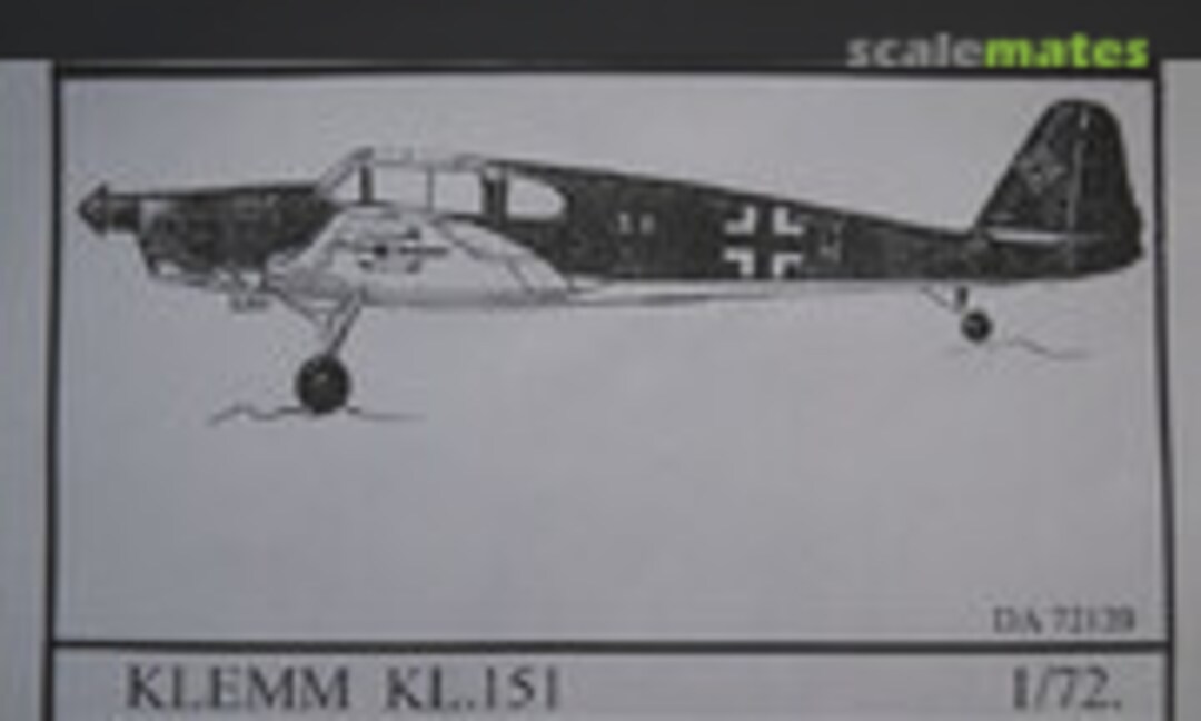 1:72 Klemm Kl 151 (Dujin DA 72120) DA 72120