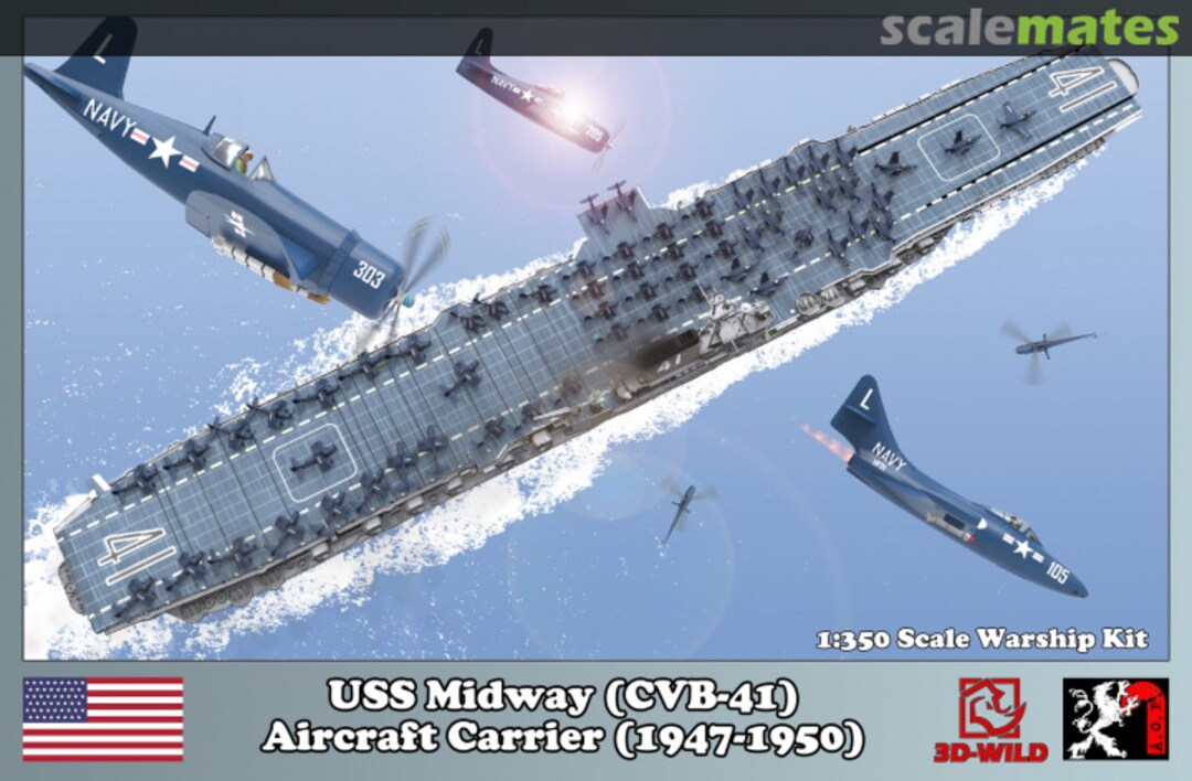 Boxart USS Midway (CVB-41) Aircraft Carrier N/A 3D-Wild