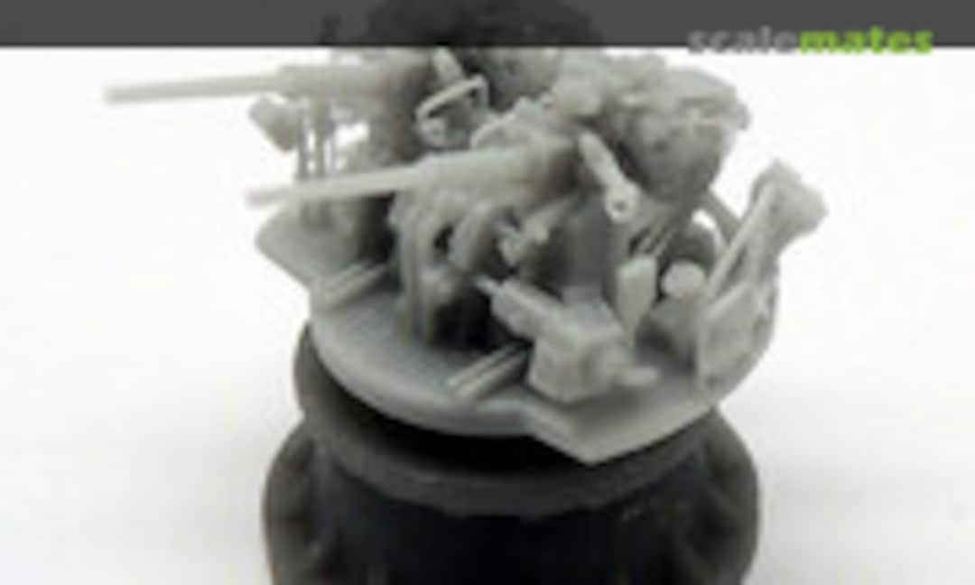 1:350 3 Inch Mk.33 Automatic Twin Gun (Black Cat Models AC350096a) AC350096a