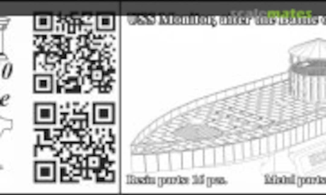 1:350 USS Monitor, after the Battle of Hampton Roads (OKB Grigorov N351003) N351003