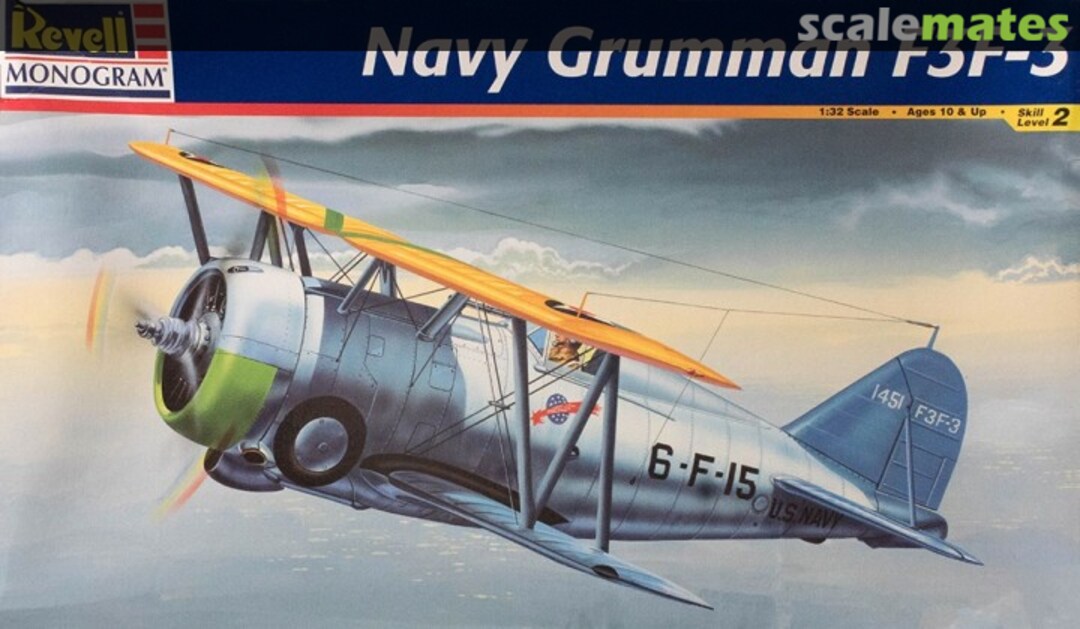 Boxart Navy Grumman F3F-3 85-5835 Revell Monogram Boxart Navy Grumman F3F-3 85-5835 Revell Monogram