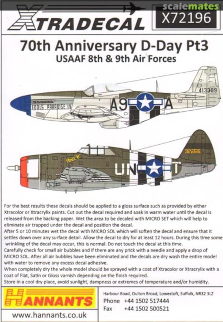 Boxart 70th Anniversary D-Day Part 3 X72196 Xtradecal Boxart 70th Anniversary D-Day Part 3 X72196 Xtradecal