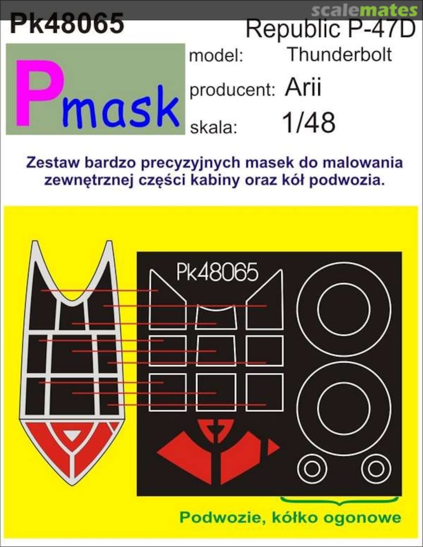 Boxart Republic P-47D Thunderbolt PK48065 Pmask Boxart Republic P-47D Thunderbolt PK48065 Pmask
