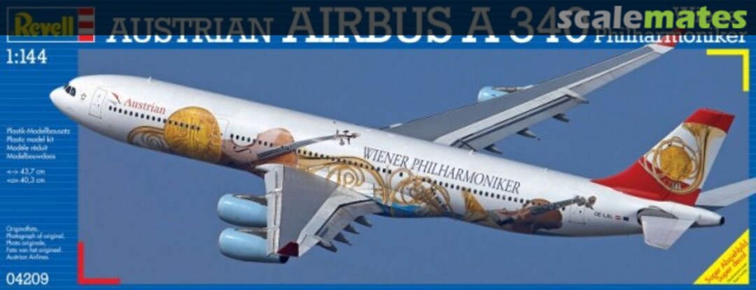 Boxart Austrian Airbus A340 Wiener Philharmoniker 04209 Revell Boxart Austrian Airbus A340 Wiener Philharmoniker 04209 Revell