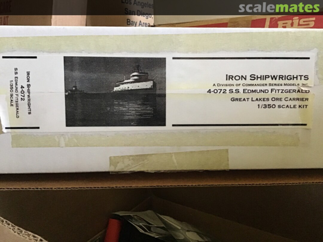 Boxart S.S. Edmund Fitzgerald 4-072 Iron Shipwrights Boxart S.S. Edmund Fitzgerald 4-072 Iron Shipwrights