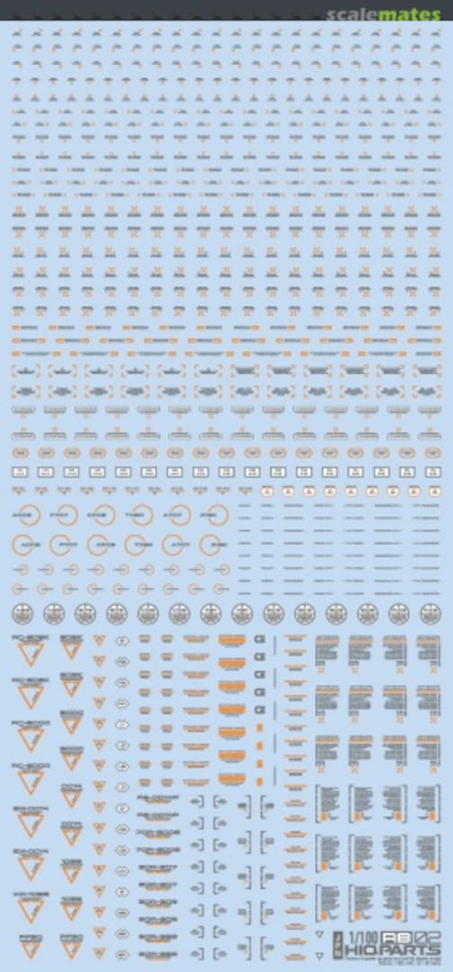 Boxart RB Caution Decal 02 Grey & Orange RB02-100GAO HIQPARTS Boxart RB Caution Decal 02 Grey & Orange RB02-100GAO HIQPARTS