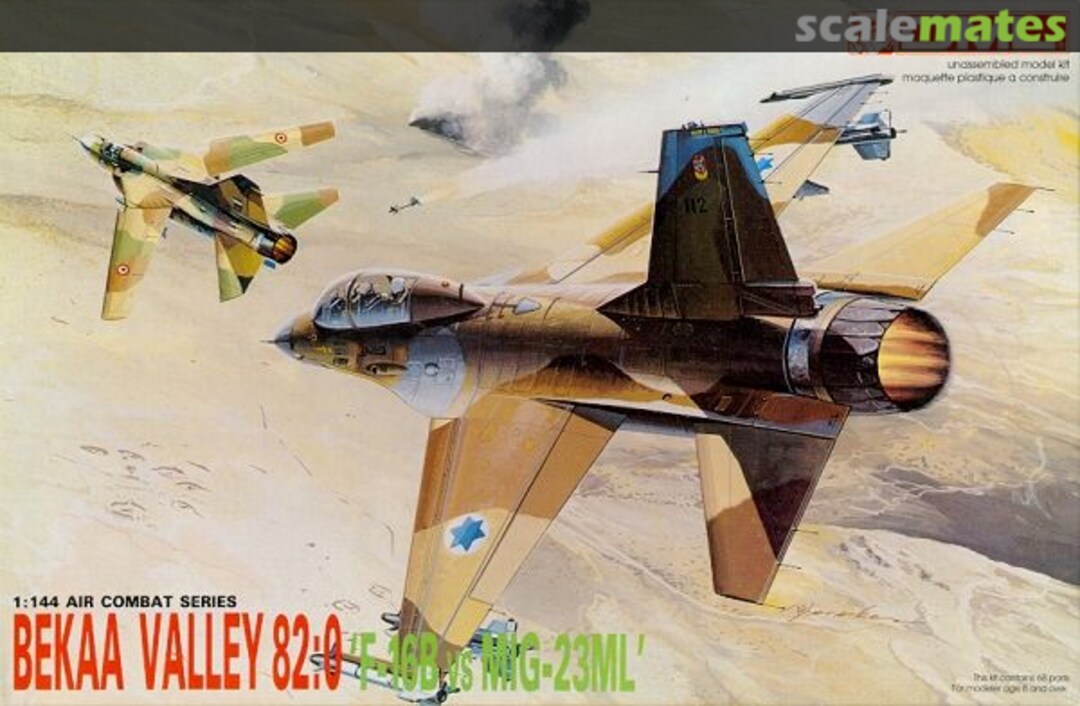 Boxart Bekaa Valley 82:0 'F-16B vs MiG-23ML' 4012 DML Boxart Bekaa Valley 82:0 'F-16B vs MiG-23ML' 4012 DML