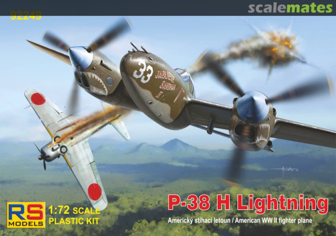 Boxart Lockheed P-38H Lightning 92249 RS Models Boxart Lockheed P-38H Lightning 92249 RS Models