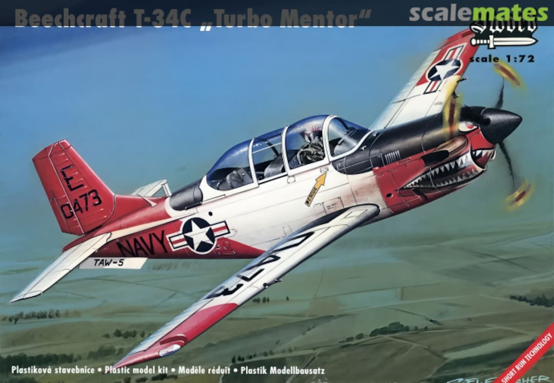 Boxart Beechcraft T-34C „Turbo Mentor” SW72007 Sword Boxart Beechcraft T-34C „Turbo Mentor” SW72007 Sword
