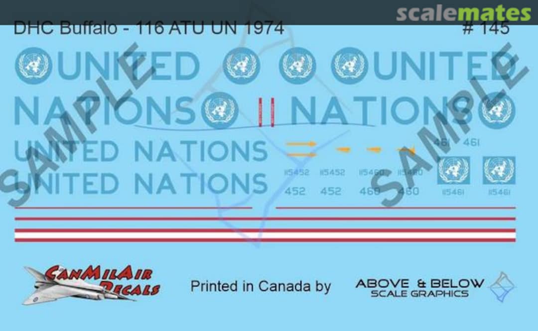 Boxart DeHavilland Canada CC-115 Buffalo 145 Above & Below Graphics Boxart DeHavilland Canada CC-115 Buffalo 145 Above & Below Graphics