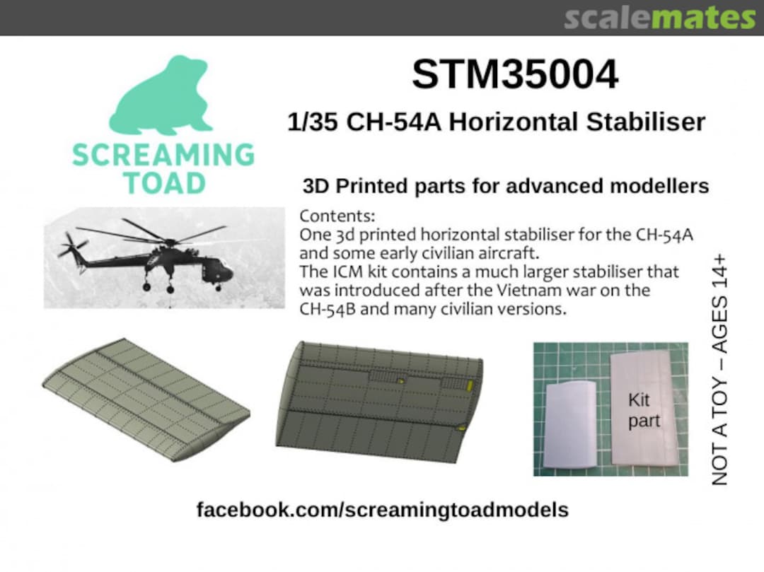 Boxart CH-54A Horizontal Stabilser STM35004 Screaming Toad Models Boxart CH-54A Horizontal Stabilser STM35004 Screaming Toad Models