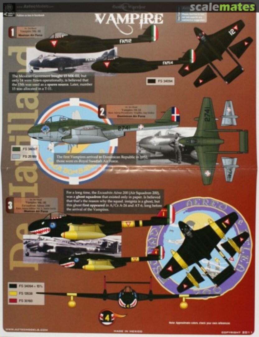 Boxart Vampire 72-041 Aztec Models Boxart Vampire 72-041 Aztec Models