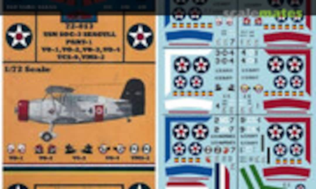 1:72 USN SOC-3 Seagull Part 1 (Yellow-Wings Decals 72-013) 72-013