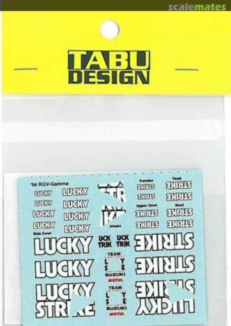 Boxart RGV-Gamma WGP TABU12039 Tabu Design Boxart RGV-Gamma WGP TABU12039 Tabu Design