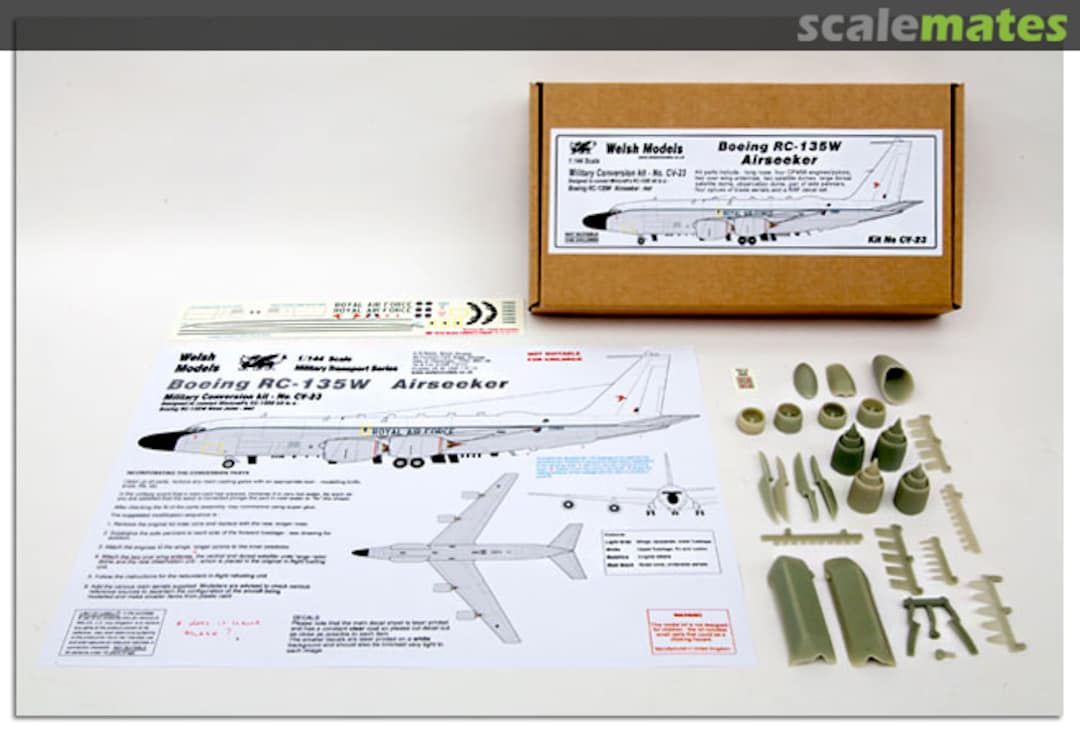 Boxart Boeing RC-135W Airseeker (RAF) conversion CV-23 Welsh Models Boxart Boeing RC-135W Airseeker (RAF) conversion CV-23 Welsh Models