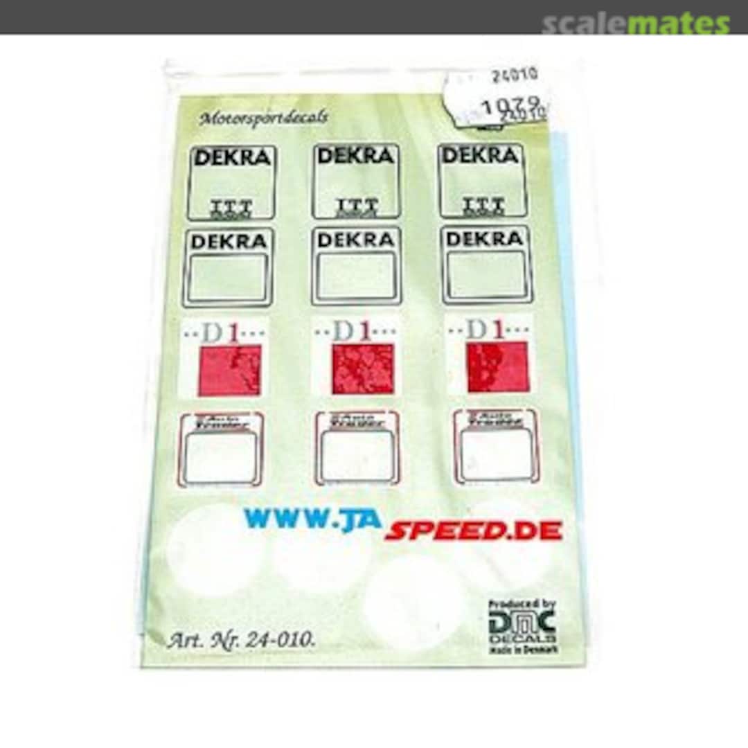 Boxart Starting Number Backings 24-010 DMC Decals Boxart Starting Number Backings 24-010 DMC Decals