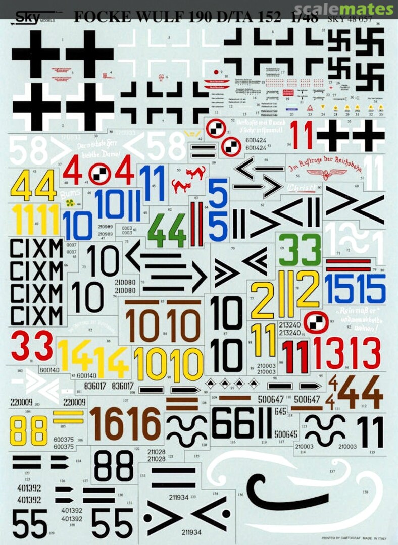 Boxart Focke-Wulf Fw 190D/Ta 152 48-057 Sky Models Boxart Focke-Wulf Fw 190D/Ta 152 48-057 Sky Models