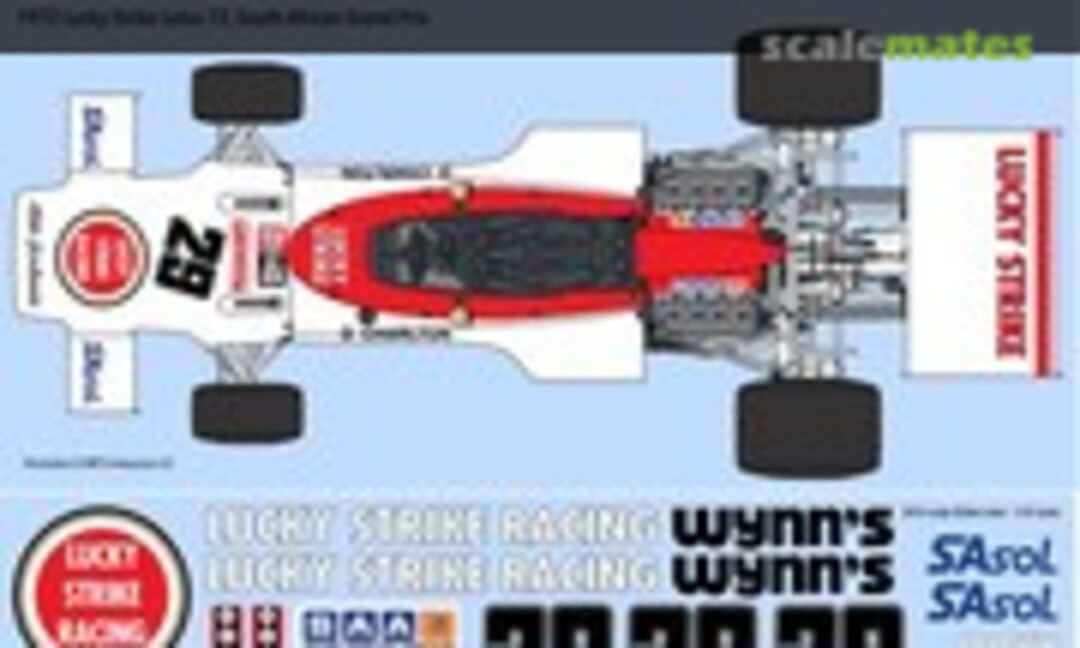 1:12 Lotus-Ford 72D "LUCKY STRIKE" (Indycals )