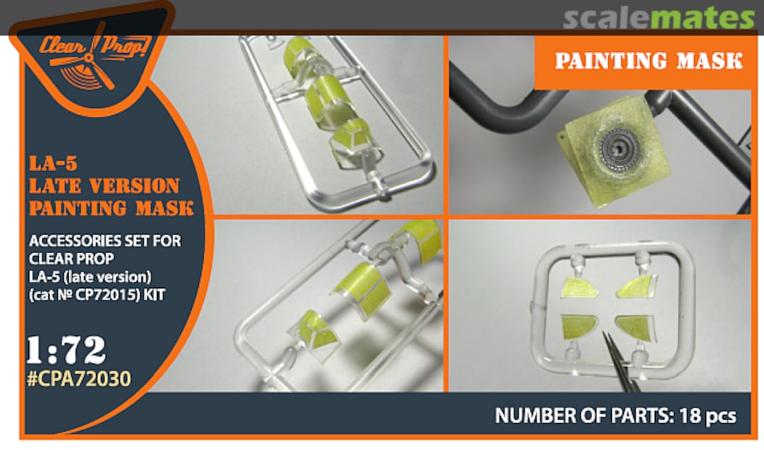 Boxart La-5 (late version) painting mask CPA72030 Clear Prop! Boxart La-5 (late version) painting mask CPA72030 Clear Prop!