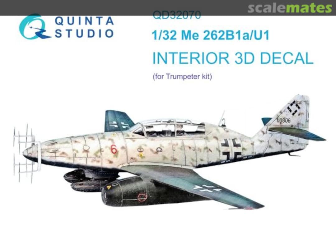 Boxart Me 262B1a/U-1 interior 3D decals QD32070 Quinta Studio Boxart Me 262B1a/U-1 interior 3D decals QD32070 Quinta Studio