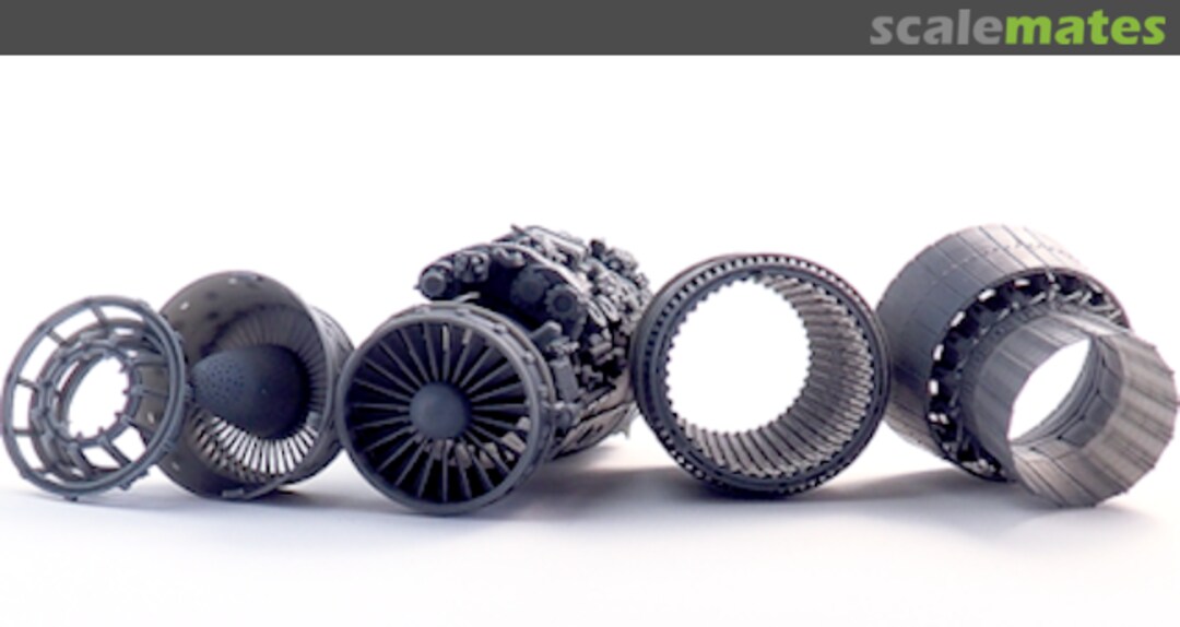 Boxart Sukhoi Su-27 engine Saturn AL31 exposed - inner nozzle 223 Tecnikit