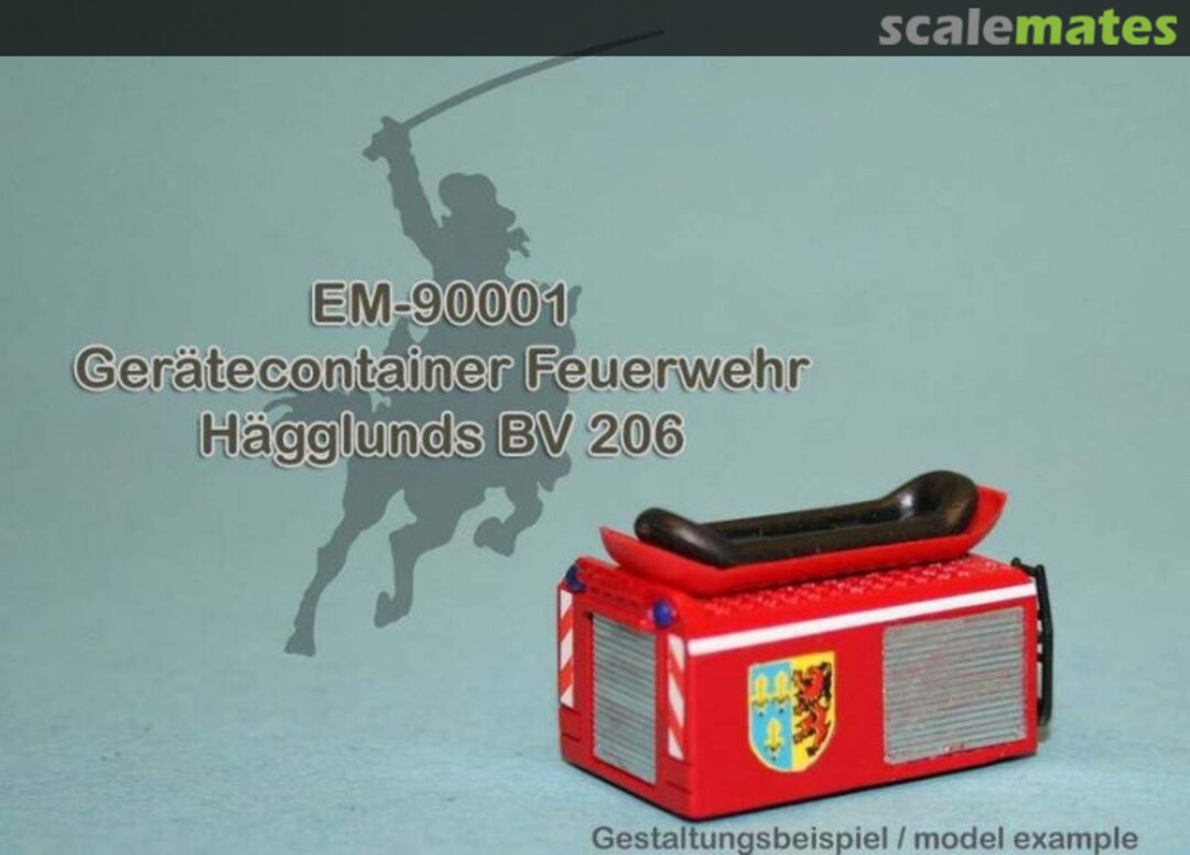 Boxart Tool container firefighter Hägglunds BV 206 MR-90001 MR Modellbau Boxart Tool container firefighter Hägglunds BV 206 MR-90001 MR Modellbau
