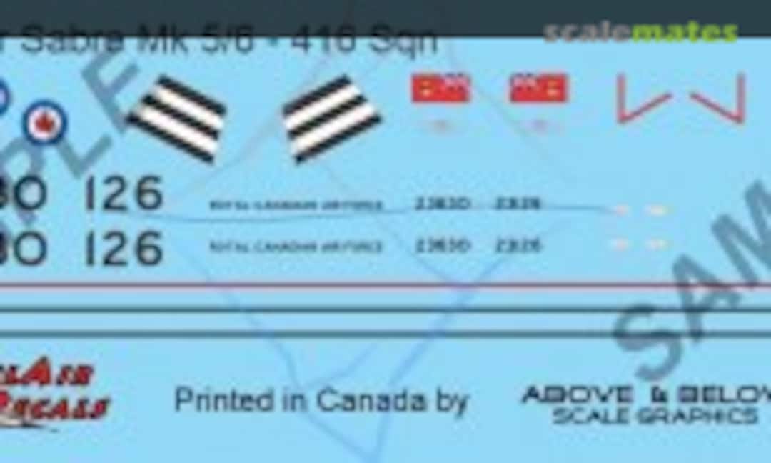 1:48 Canadair Sabre Mk. 5/6 (Above & Below Graphics 304) 304