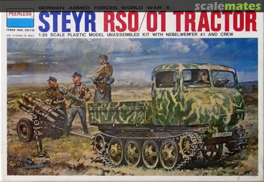 Boxart Steyr RSO/01 Tractor 3512 Peerless Max Boxart Steyr RSO/01 Tractor 3512 Peerless Max
