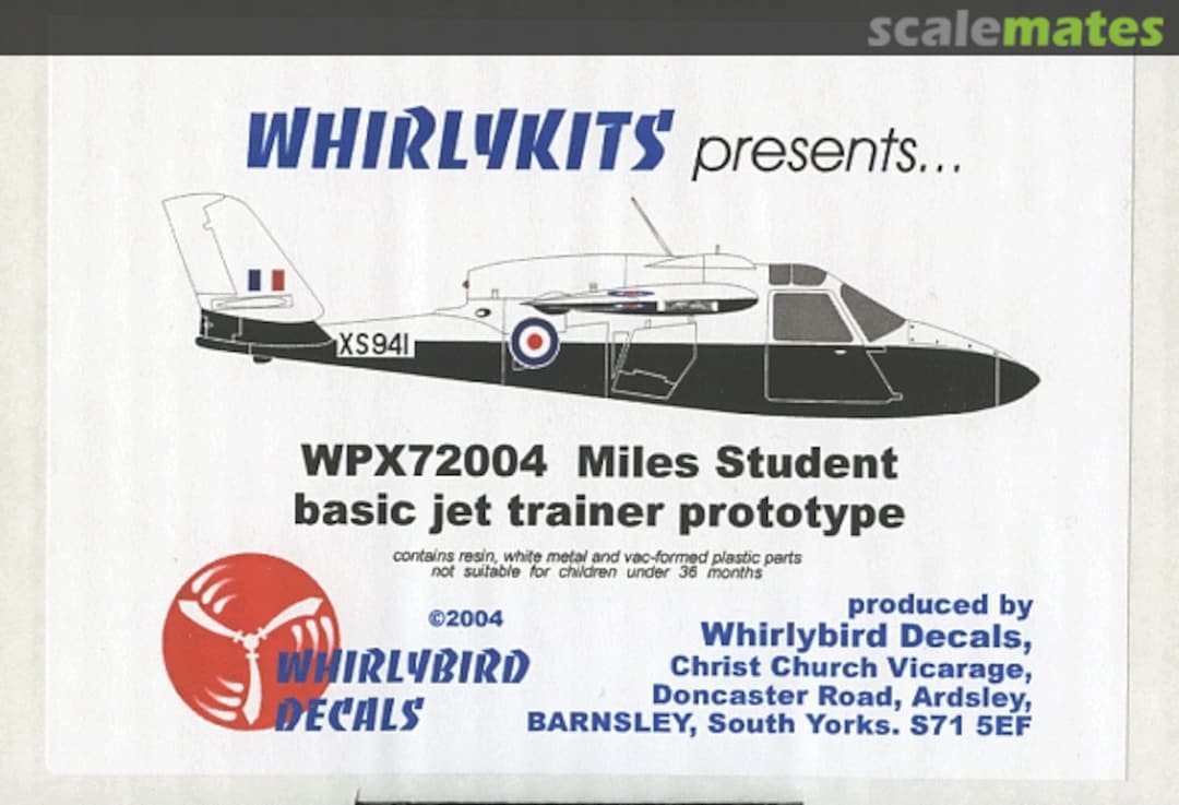 Boxart Miles Student WPX72004 Whirlykits Boxart Miles Student WPX72004 Whirlykits