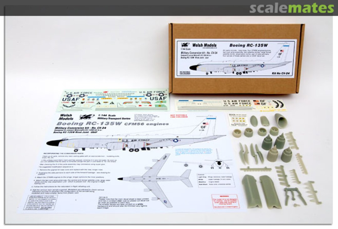 Boxart Boeing RC-135W Stratotanker (CFM-56) conversion CV-24 Welsh Models