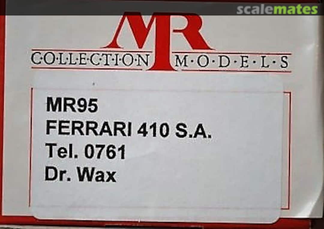 Boxart Ferrari 410 SA Tel 761 (correct=#0671SA) MR 95 MR Collection Models Boxart Ferrari 410 SA Tel 761 (correct=#0671SA) MR 95 MR Collection Models