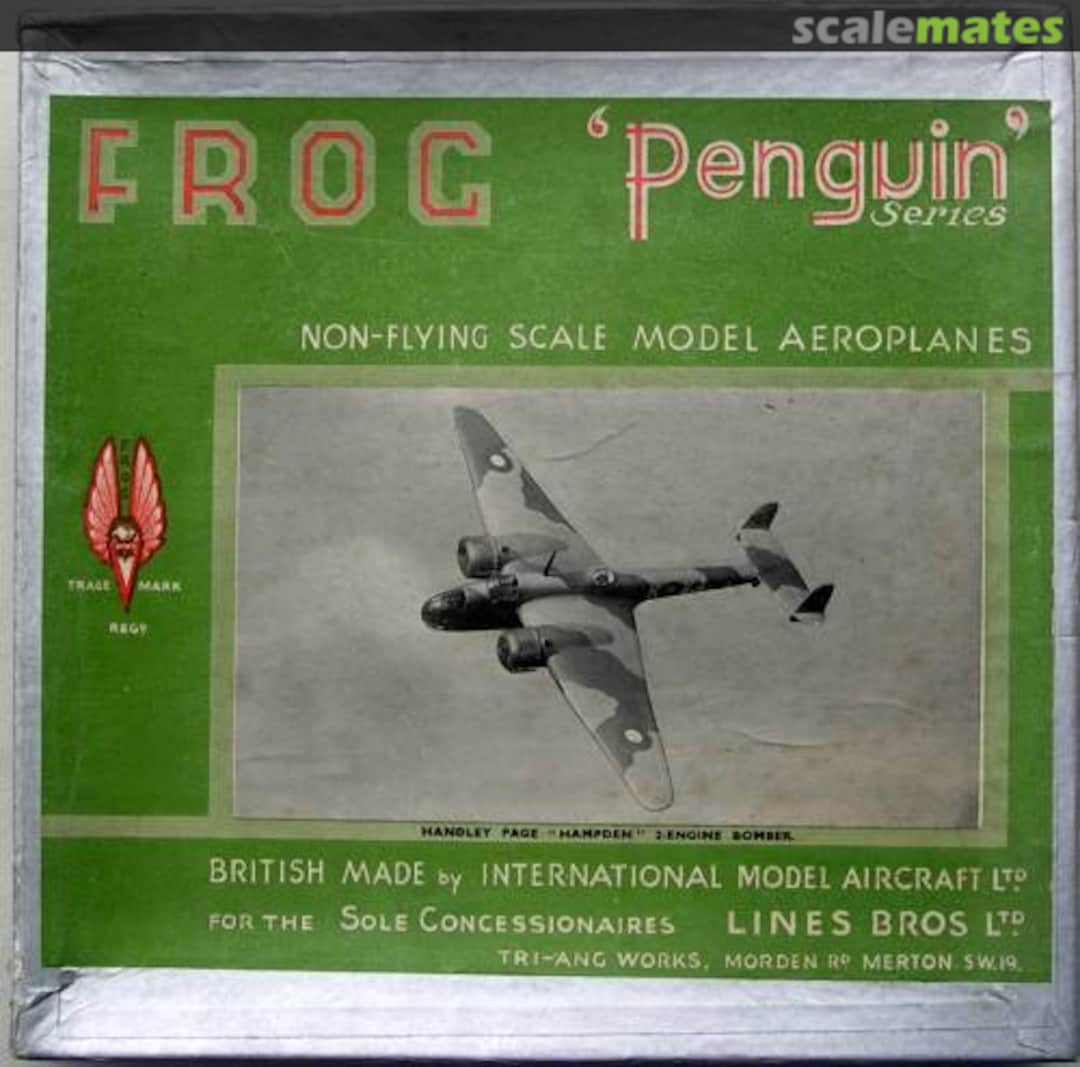 Boxart Handley Page Hampden 58P FROG Penguin Boxart Handley Page Hampden 58P FROG Penguin