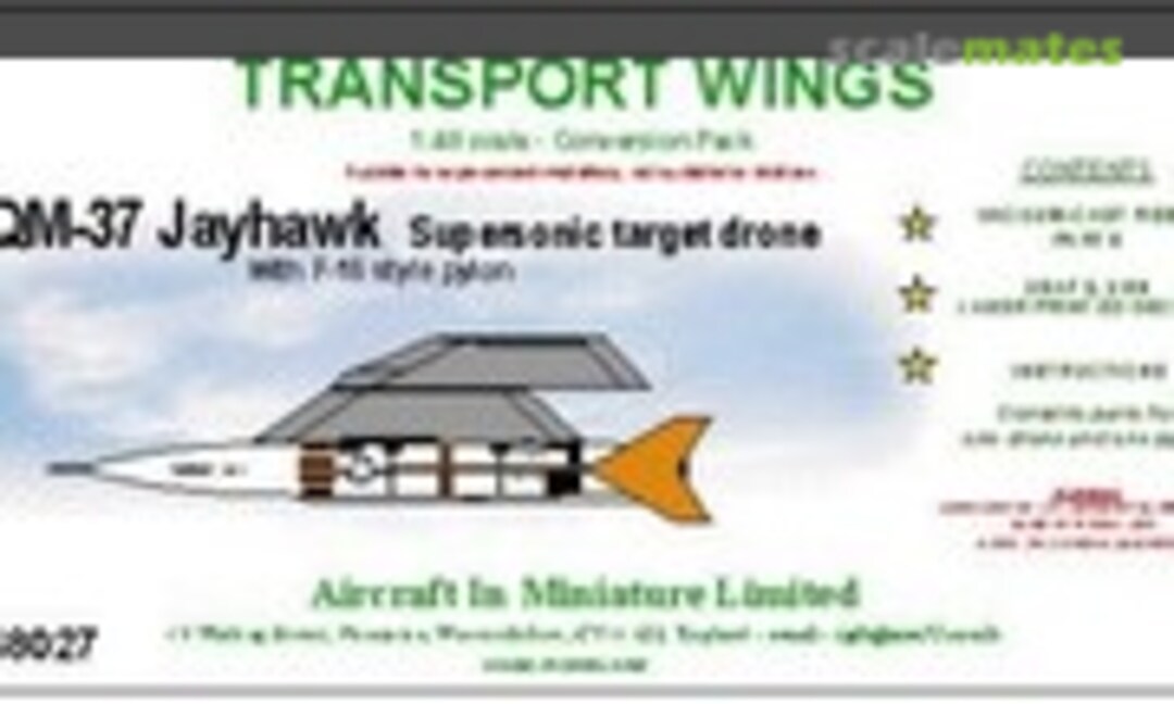 1:48 AQM-37 Jayhawk Supersonic Target drone (Aircraft In Miniature Ltd TWC48027) TWC48027