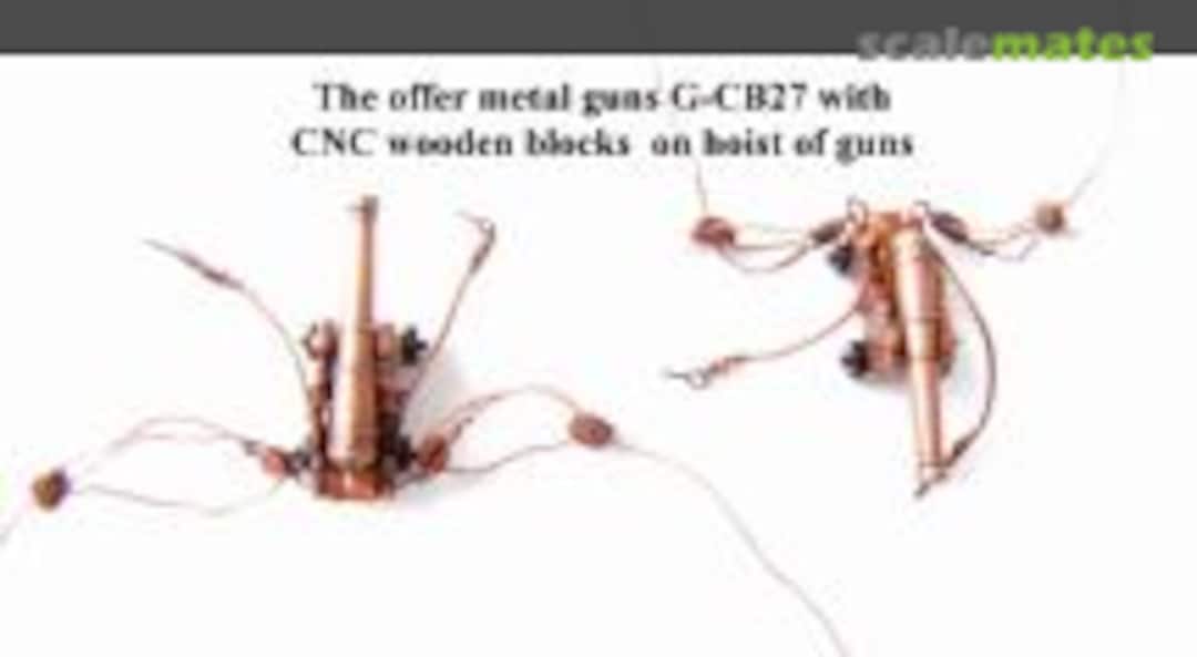 Boxart Black Pearl - 76 CNC Wooden Blocks of Gun Hoists SET-151BP06 HiSModel Boxart Black Pearl - 76 CNC Wooden Blocks of Gun Hoists SET-151BP06 HiSModel