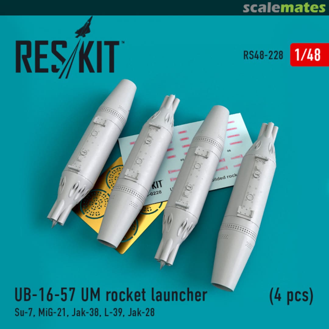 Boxart UB-16-57UM rocket launcher (4 pcs) RS48-0228 ResKit Boxart UB-16-57UM rocket launcher (4 pcs) RS48-0228 ResKit