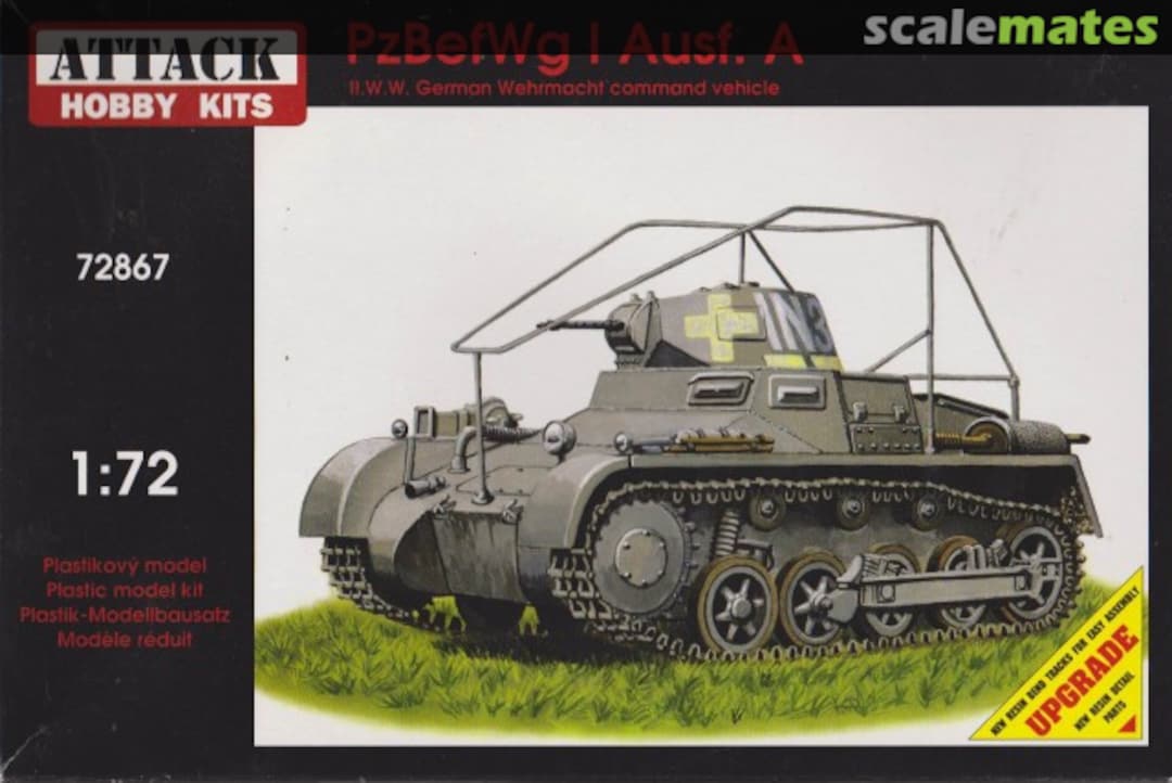 Boxart PzBefWg I Ausf. A 72867 Attack Hobby Kits Boxart PzBefWg I Ausf. A 72867 Attack Hobby Kits