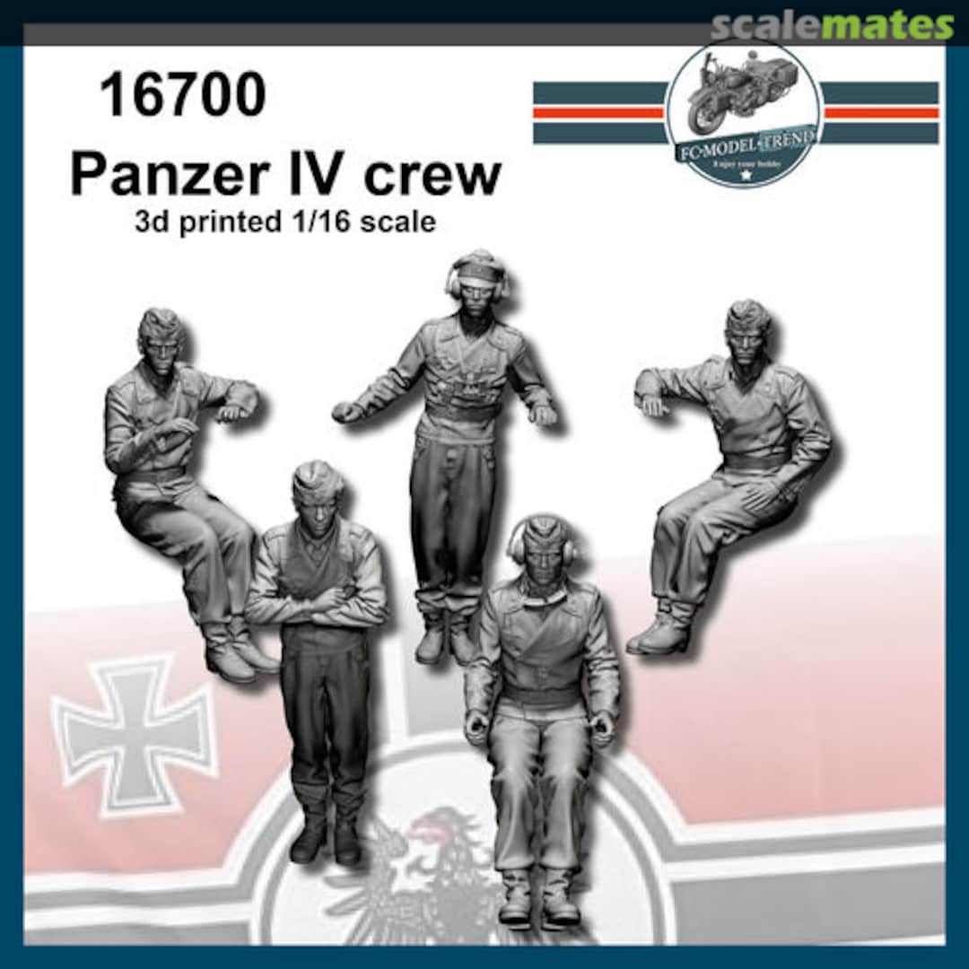 Boxart Panzer IV Crew (5 Figures / 3D-Printed) 16700 FC Model Trend