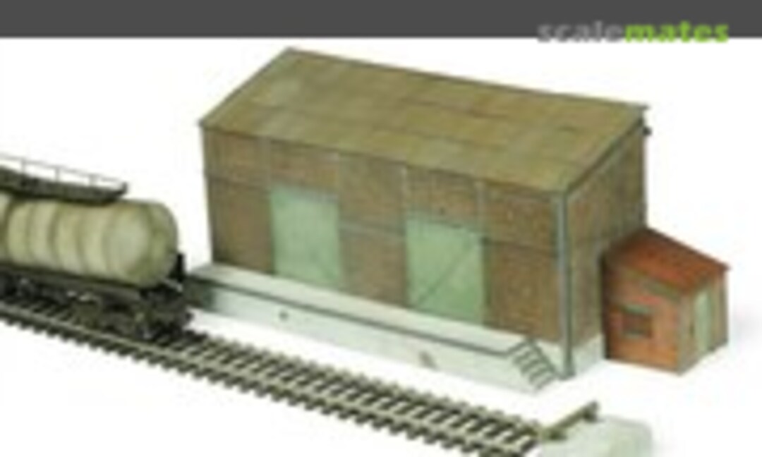 1:87 Railroad Warehouse with Quay (Add On parts 87-0005) 87-0005