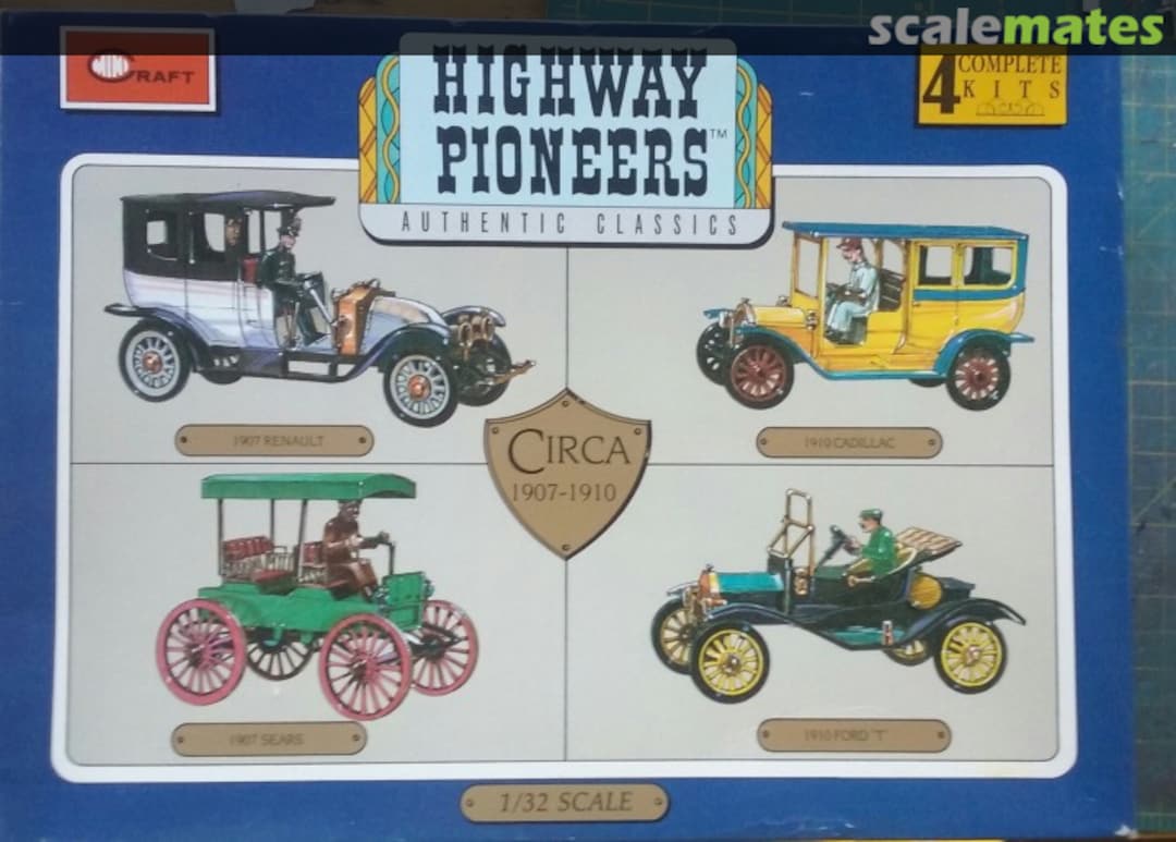 Boxart Highway Pioneers Circa 1907-1910 1502 Minicraft Model Kits