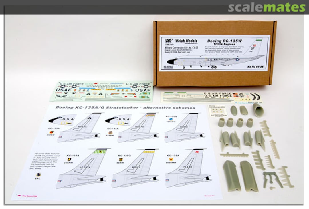 Boxart Boeing RC-135W Stratotanker (TF-33) conversion CV-25 Welsh Models Boxart Boeing RC-135W Stratotanker (TF-33) conversion CV-25 Welsh Models