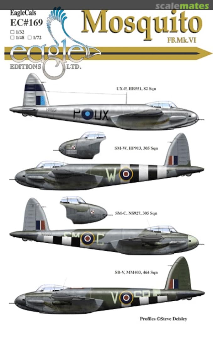 Boxart de Havilland Mosquito FB Mk.VI EagleCals EC72-169 Eagle Editions Boxart de Havilland Mosquito FB Mk.VI EagleCals EC72-169 Eagle Editions