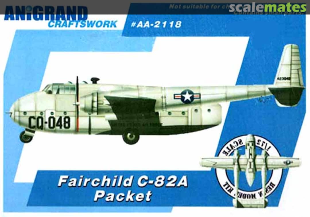 Boxart Fairchild C-82A Packet AA-2118 Anigrand Craftswork